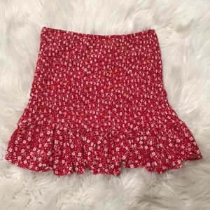 Tube floral skirt